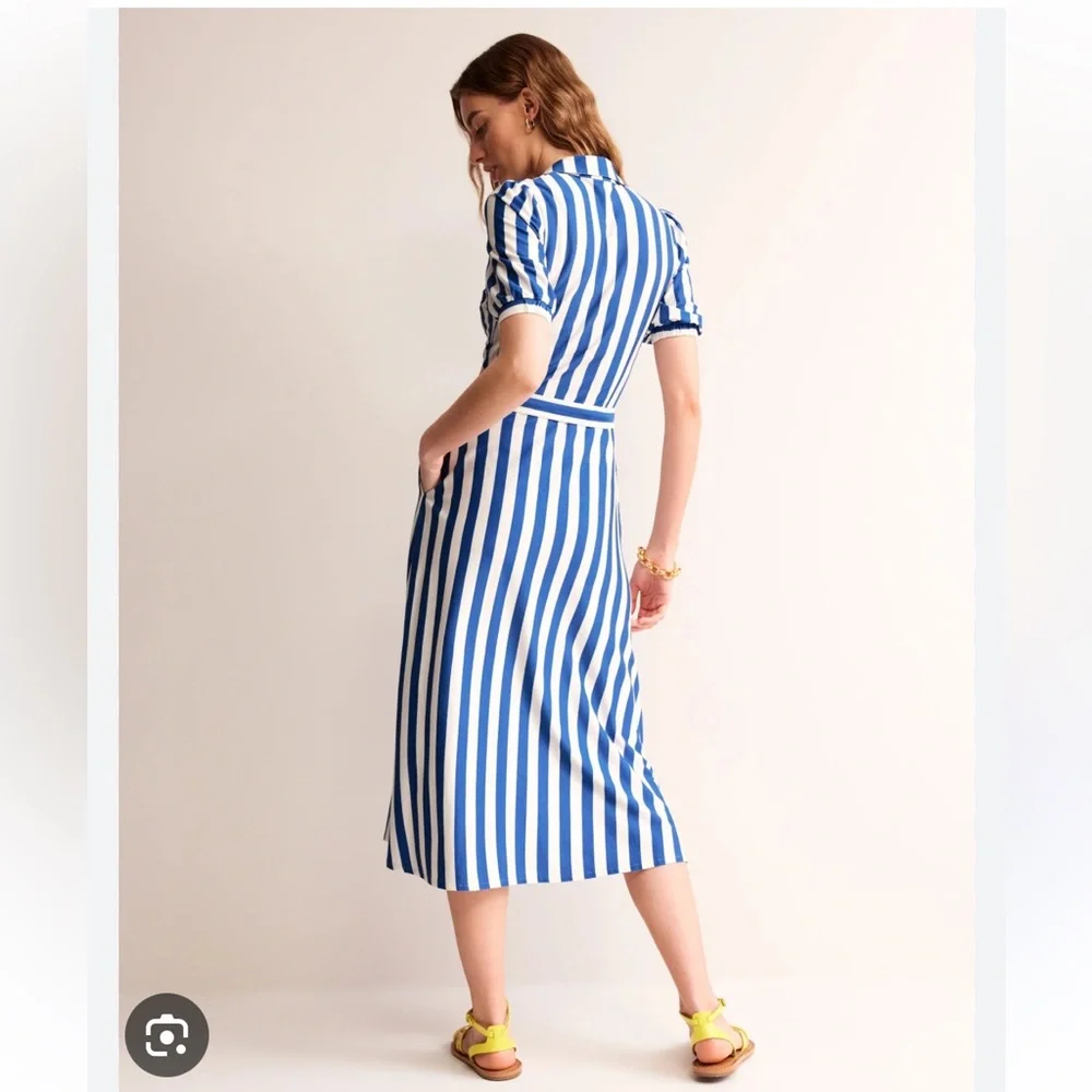 NWT Boden Jersey Libby Midi Shirt Dress Sz 8 - Picture 4 of 12